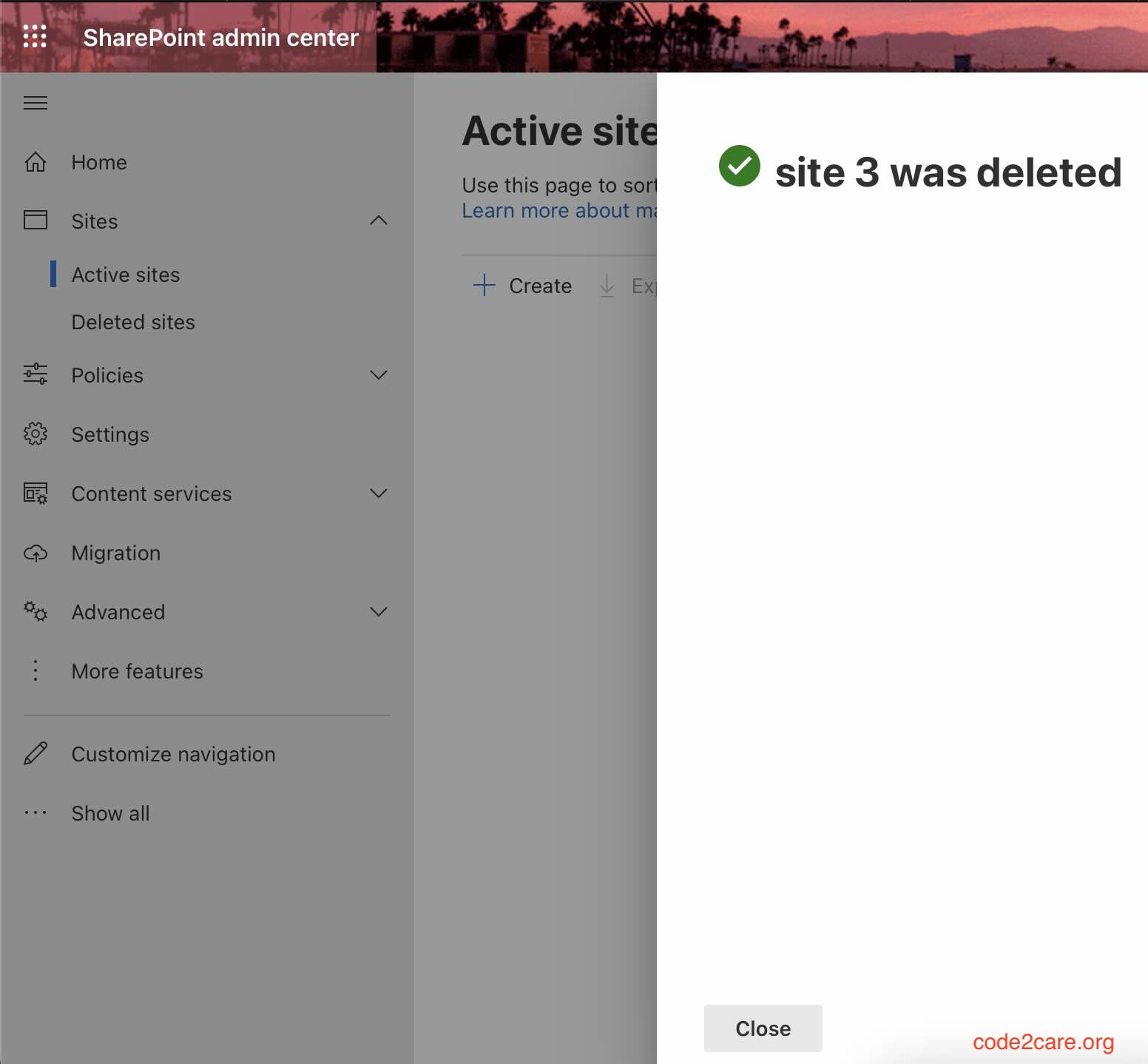 SharePoint Site Was Deleted